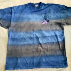 Disney Designs- Mickey Blue Multi Stripe, Single Stitch- One Size Fits All (XL)